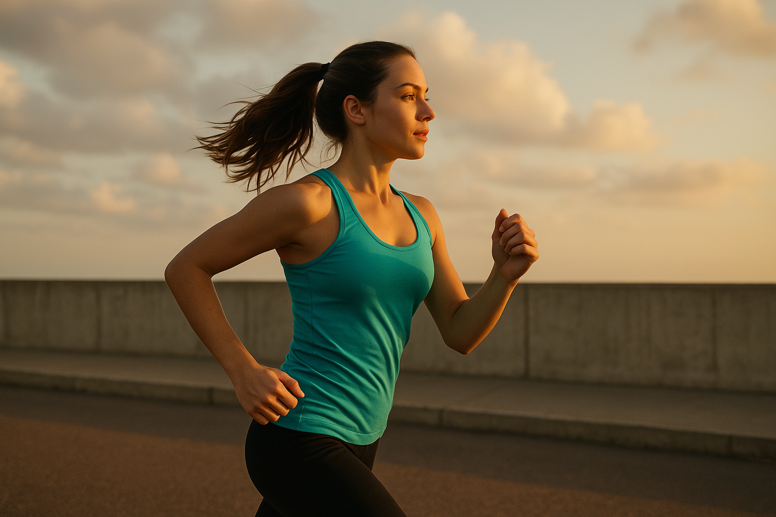 Biegaczka podczas treningu cardio